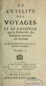 Cover of De l'utilité des voyages