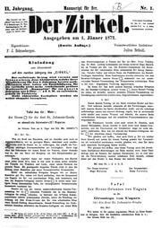Cover of Der Zirkel 2 (1872)