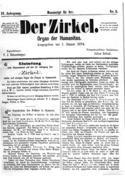 Cover of Der Zirkel 4 (1874)