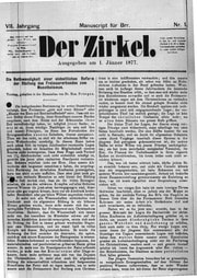 Cover of Der Zirkel 7 (1877)