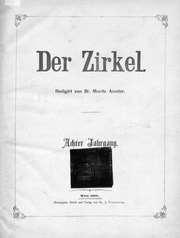 Cover of Der Zirkel 8 (1878)