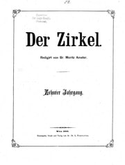 Cover of Der Zirkel 10 (1880)