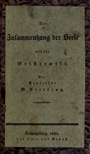 Cover of Der Zusammenhang der Seele mit der Giesterwelt :