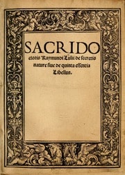 Cover of De secretis nature siue de quinta essentia libellus