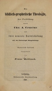Cover of Die biblisch-prophetische Theologie