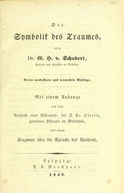 Cover of Die Symbolik des Traumes