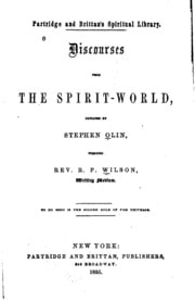 Cover of Discourses from the spirit-world