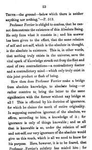 Cover of An examination of Professor Ferrier's Theory of knowing and being