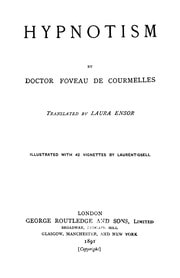 Cover of Hypnotism