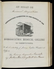 Cover of An Essay on Animal Magnetism
