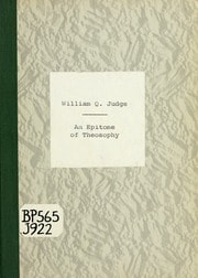 Cover of An epitome of theosophy