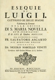 Cover of Esequie di Luigi I. cattolico re delle Spagne