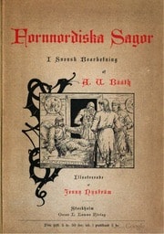 Cover of Fornnordiska sagor i svensk bearbetning af A. U. Bååth. Illustrerade af Jenny Nyström