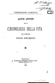 Cover of Alcuni appunti per la cronologia della vita dell' astrologo Luca Gaurico