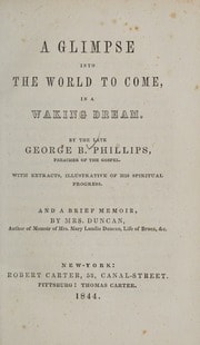 Cover of A glimpse into the world to come