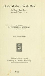 Cover of God's methods with man in time