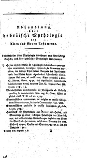 Cover of Hebräische Mythologie des Alten und Neuen Testaments
