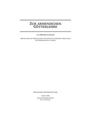 Cover of Zur armenischen Götterlehre