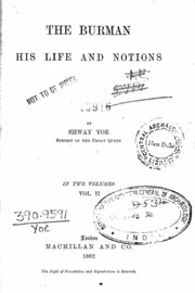 Cover of Burman his life and notions vol.II