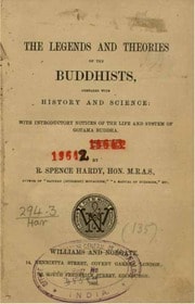 Cover of Legends and theories of the Buddhists
