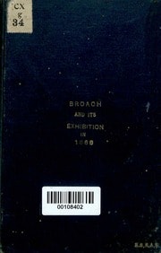 Cover of Broach and its Exhibition in 1868