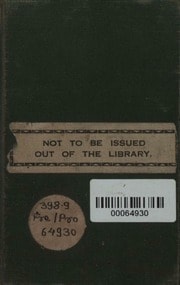 Cover of Proverbs and their Lessons; being the substance of Lectures delivered to Young Men’s Societies, 6th ed