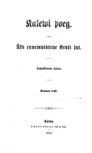 Cover of Kalevipoeg