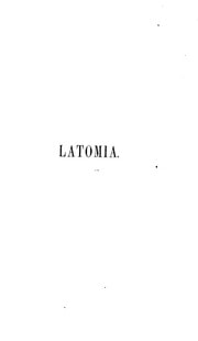 Cover of Latomia 14 (1858)