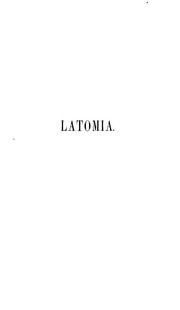 Cover of Latomia 15 (1858)