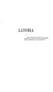 Cover of Latomia 19 (1860)