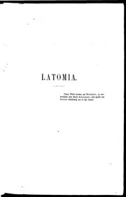 Cover of Latomia 23 (1864)