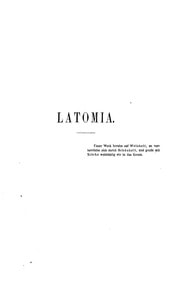 Cover of Latomia 26 (1868)