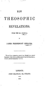 Cover of New theosophic revelations