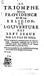 Cover of Le triomphe de la providence et de la religion