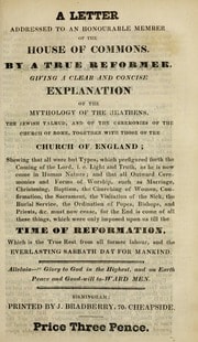 Cover of A letter addressed to an honourable member of the house of Commons