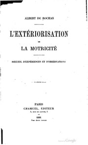 Cover of L'extériorisation de la motricité
