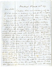 Cover of Letter from Rowland Thomas Robinson to Ann King, February 22, 1859