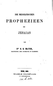 Cover of Messianische Prophezieen