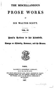 Cover of The miscellaneous prose works of Sir Walter Scott