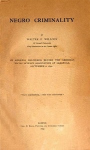 Cover of Negro Criminality