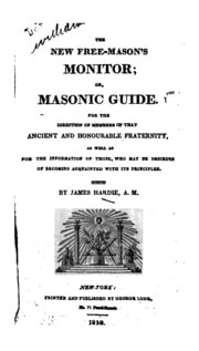 Cover of The new free-mason's monitor