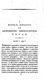 Cover of Artemidori Oneirocritica ex dvobvs codicibvs mss. Venetis