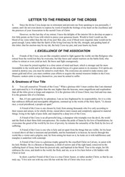 Cover of Letter to the Friends of the Cross