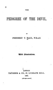 Cover of The pedigree of the Devil