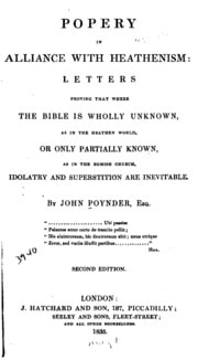 Cover of Popery in alliance with heathenism