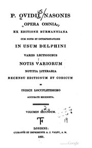 Cover of P. Ovidii Nasonis opera omnia