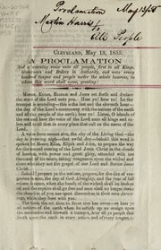 Cover of A proclamation and a warning unto all people, first to all kings [Martin Harris]