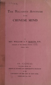 Cover of Religious attitude of the Chinese