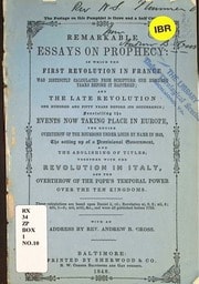 Cover of Prophetic conjectures referring to the French Revolution and other recent and shortly expected events
