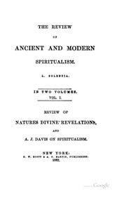 Cover of The review of ancient and modern spiritualism